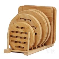 Household large insulation mat bamboo placemat table mat heat-resistant and anti-scalding mat bowl coaster pot mat non-slip wooden bamboo vegetable mat