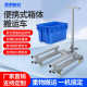 Turnover box truck aquatic vegetable basket special plastic basket tool truck manual egg basket small fork truck