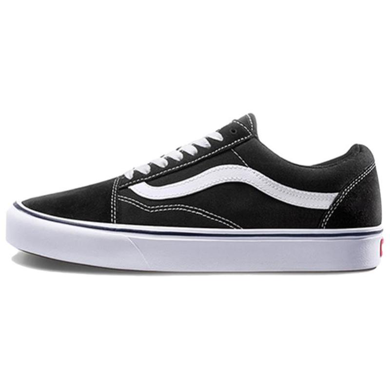 Vans ComfyCush Old Skool 帆布 低帮 板鞋 男女同款 黑色
