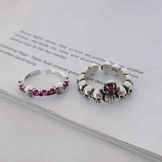 Animation peripheral spell battle ring double-sided Su Nuo Gojo Satoru Kuroe COS index ring male and female adjustable