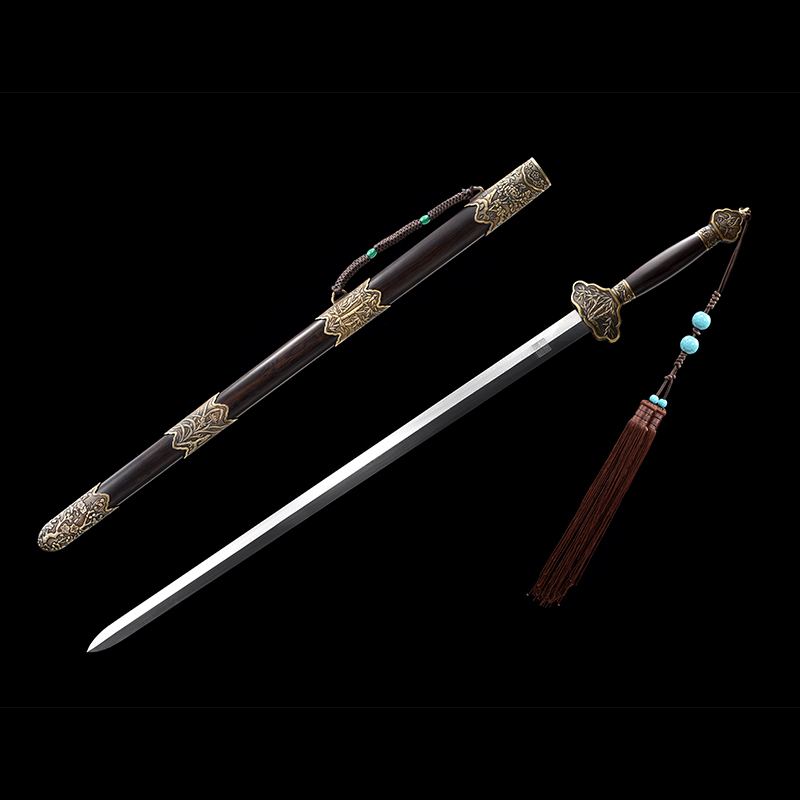 The "Four Gentlemen Swords" Is a Masterful Work by Craftsman Zhao Peiyuan, a Cold Weapon for Collection and Gift-Giving, Unsharpened