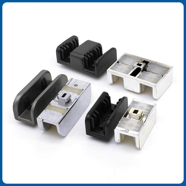 Shower Room Glass Sliding Door Mountain Glue Anti-Collision Block Bathroom Monorail Side Fixed Limiter Anti-Swing Hardware Accessories