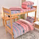 New solid color milk velvet warm student kit high density cotton soft and comfortable bed sheet three-piece set moisture absorption cloud soft and comfortable