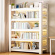 Household floor-standing bookshelf steel storage rack living room bookcase multi-layer children's storage rack integrated wall storage rack