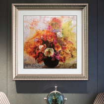 Handmade embroidery Oil Painting Red Vase Suzhou embroidery silk one to four silk high-end collection finished product for gift giving