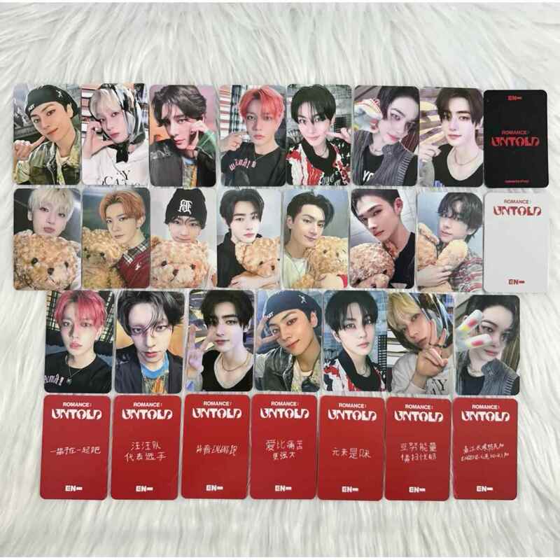 Enhypen Yzy5.0 Special Edition Chinese Card Back Vampire Photo Card Yzy4.0 Bear Card Jakarta Black Version
