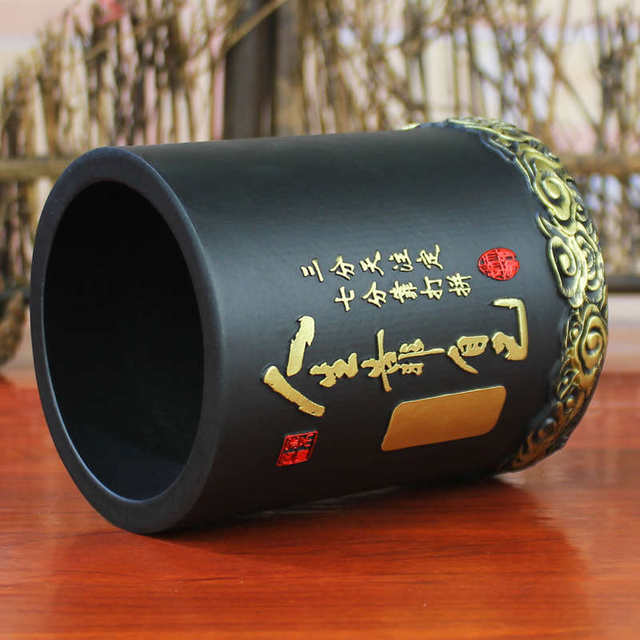 Customized office boss desktop study pen holder light luxury high-end inspirational storage high-end decoration ornaments