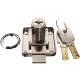 Extended Drawer Lock with Double-Layer Thickened Panel, Drawer Cam Lock Without Slotting, Short Tongue Drawer Lock, Furniture Long Tongue Cabinet Lock