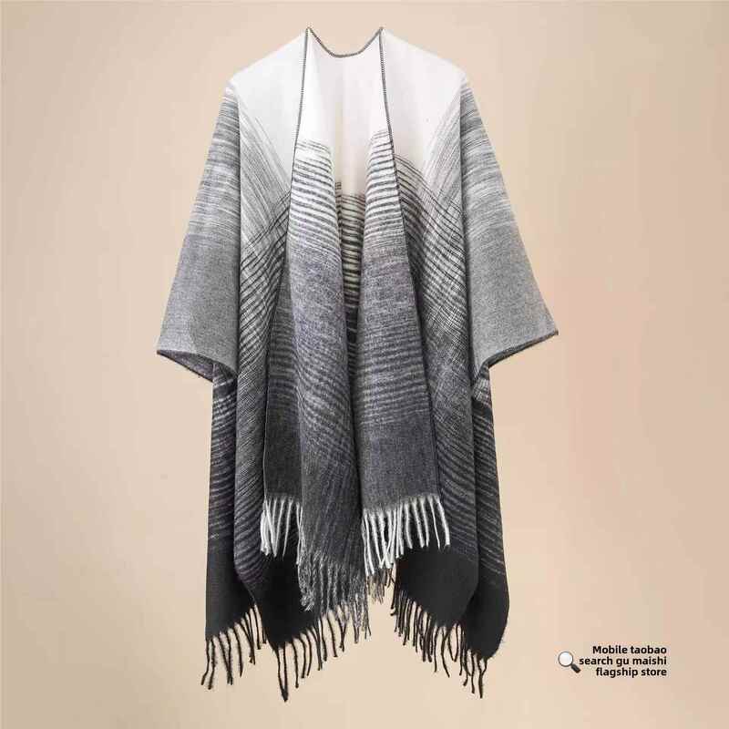 Men's High-End Shawl Jacket, Air-Conditioned Room Shoulder Blanket, Women's Shoulder Cape, 2025 New Trendy Cape