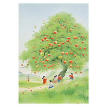 Signed version sent for framing morning and evening Childhood-Pingan Happy Series limited edition print