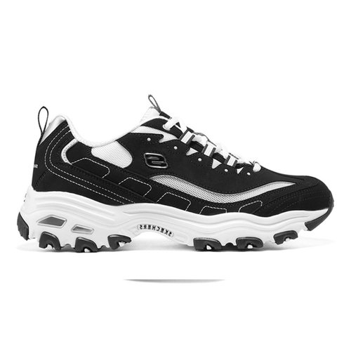 Skechers斯凯奇 D'LITES 1.0 织物合成革 单层时尚 低帮 老爹鞋 - 图0