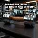 Kettlebell with Walnut Wood Handle, Home Fitness Dumbbell, Solid Cast Iron Pure Steel Barbell, Adjustable Dumbbell Plates for Home Use