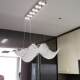 Modern Light Luxury Restaurant Chandelier, High-End Crystal Lamp, Designer Villa, Artistic Dining Table, Island Bar Lamp