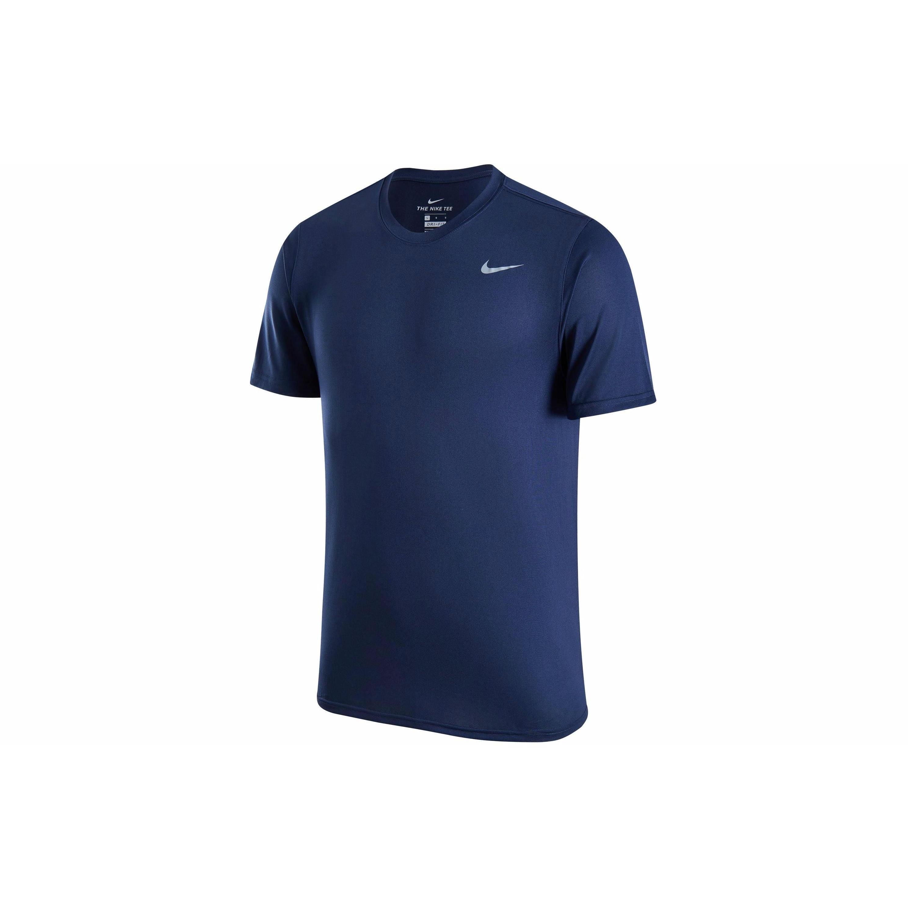 Nike DRI-FIT 品牌logo圆领套头舒适速干休闲短袖T恤 男款