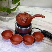 Gansu jar tea boiler jar jar tea brewer Shaanxi set household electric stove earthenware Tianshui Ruyi