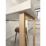 Односторонний кронштейн для ножек стола из кованого железа, край стойки для ног, стойка для стола, обеденный стол, опора для ног шкафа, опорная основа