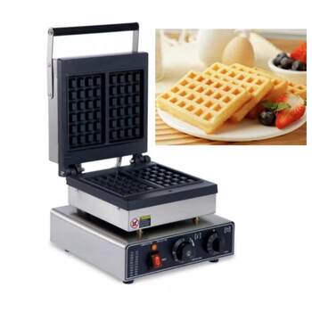 Internet celebrity electric waffle maker waffle oven rectangular two-square waffle oven commercial waffle maker waffle maker stall