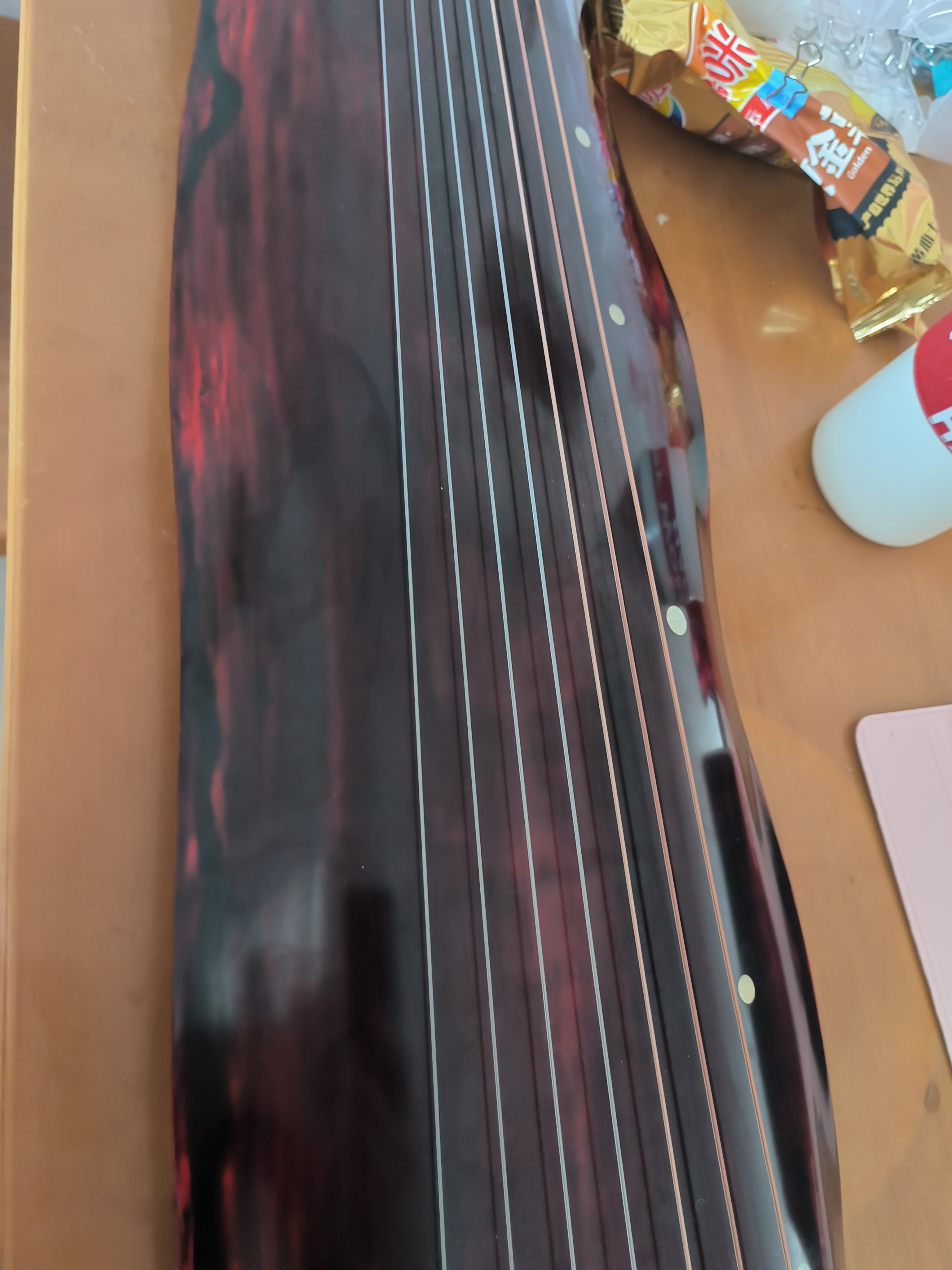 新品☆一流手工品古琴☆純漆】鄭孟金監制 蕉葉式（バナナリーフ）