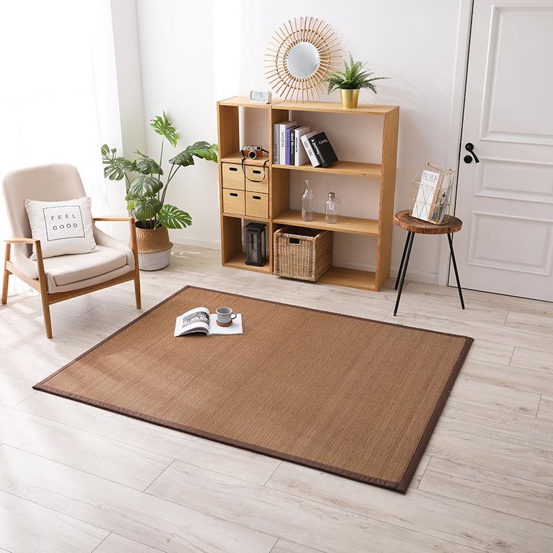 Japanese-Style Bamboo Woven Carpet, Living Room Tatami Bamboo Carpet, Yoga Mat, Bay Window Mat, Bedroom Floor Mat