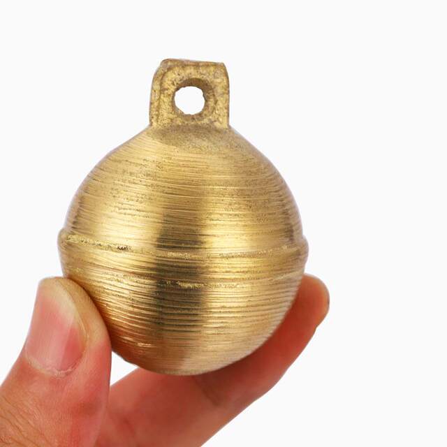 Cow and Sheep Bells, Brass Round Bells for Medium and Large Dogs, Super Loud Thickened Bells for Large Dogs and Hunting Dogs