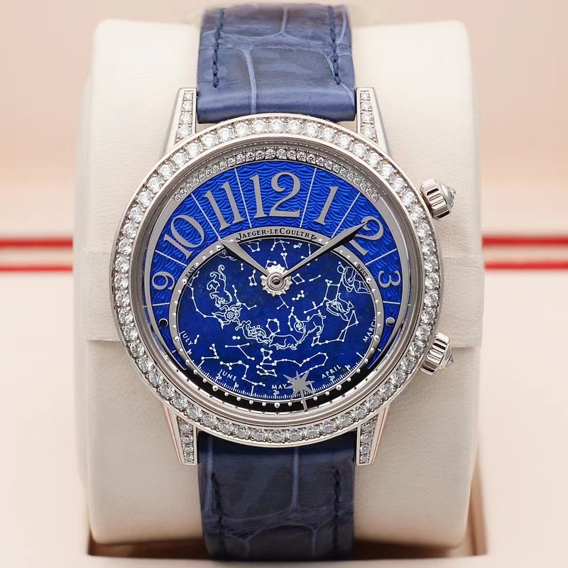 98% New Jaeger-Lecoultre Rendez-Vous Series 3483590 White Gold Diamond-Encrusted Automatic Mechanical Women's Watch Genuine 37.5mm