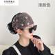 Sunscreen turban for women, women's phoenix tail flower hat, fashionable and elegant, white hair, young, breathable and convenient to carry