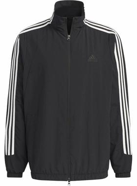 adidas 3-Stripes 复古运动柔软舒适休闲运动夹克 男女同款