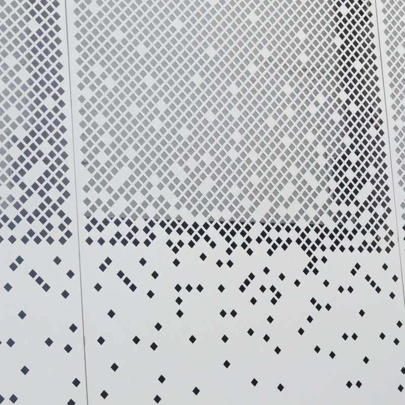 Aluminum alloy decorative punching board roof corridor shielding safety protection hole net hollow perforated aluminum veneer fence