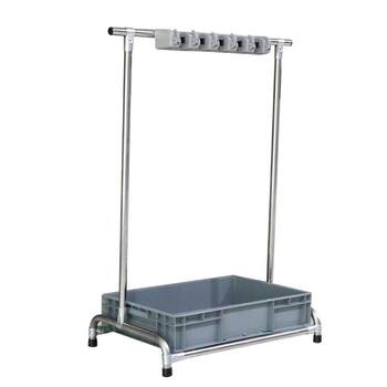 Stainless steel mop rack movable mop broom hanger drop mop rack drain mop sanitary tool storage