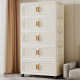 80CM wide and thick storage cabinet folding storage cabinet household multi-layer plastic snack rack clothing cabinet