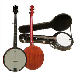 하드 기타 박스가있는 Timothy Timuxi Bottom 5 String Banjo