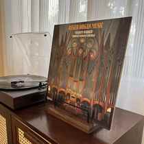 Vinyl record rack display rack LP vinyl cabinet solid wood stainless steel CD rack storage rack