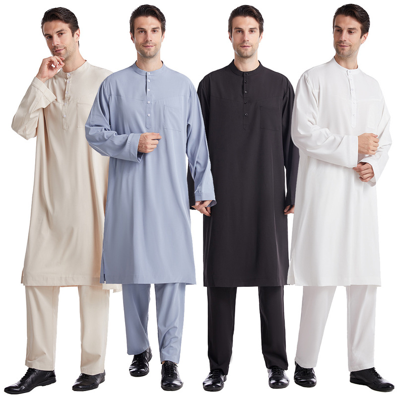 Men's Hui Ethnic Two-Piece Travel Outfit for Men, Saudi Arabia, Pakistan