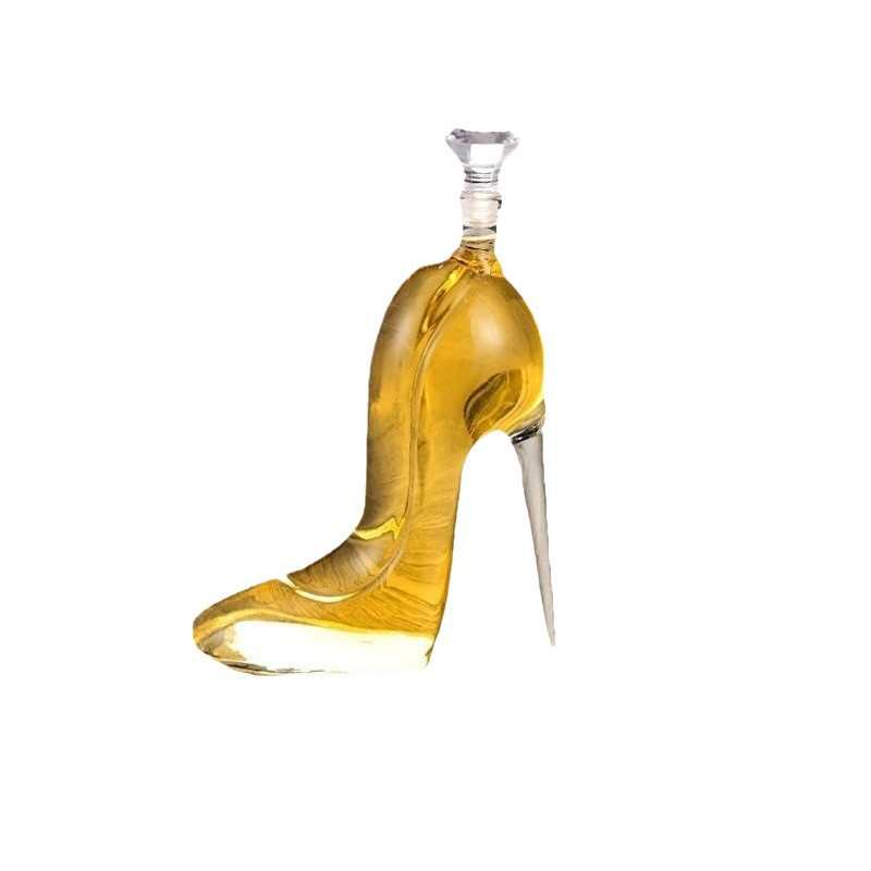 High heels soaking wine bottles, glass craft white wine bottles sealing creative glass red wine container soaking wine bottles