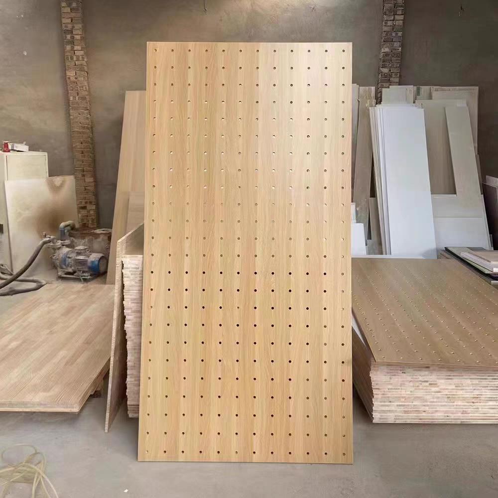 Customized solid wood hole board entrance wall storage rack accessories partition wall styling wall display storage rack