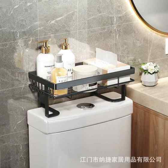 热销多层马桶上方置物架卫生间厕所浴室收纳架免打孔可拆装