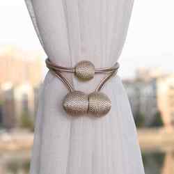 Curtain Tiebacks, a Pair of Hook Tiebacks, Magnetic Accessories, Creative and Cute Tie Ropes, Modern and Simple