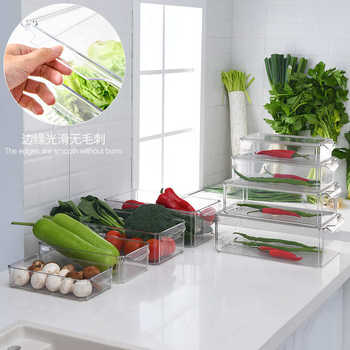 Storage box kitchen accessories set cover refrigerator 4 types of boxes frozen dumplings assortment with egg storage box box long arrangement