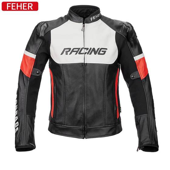 高档服FE托HE摩车骑行机车赛车服皮衣牛皮夹克防摔R服秋冬保暖男