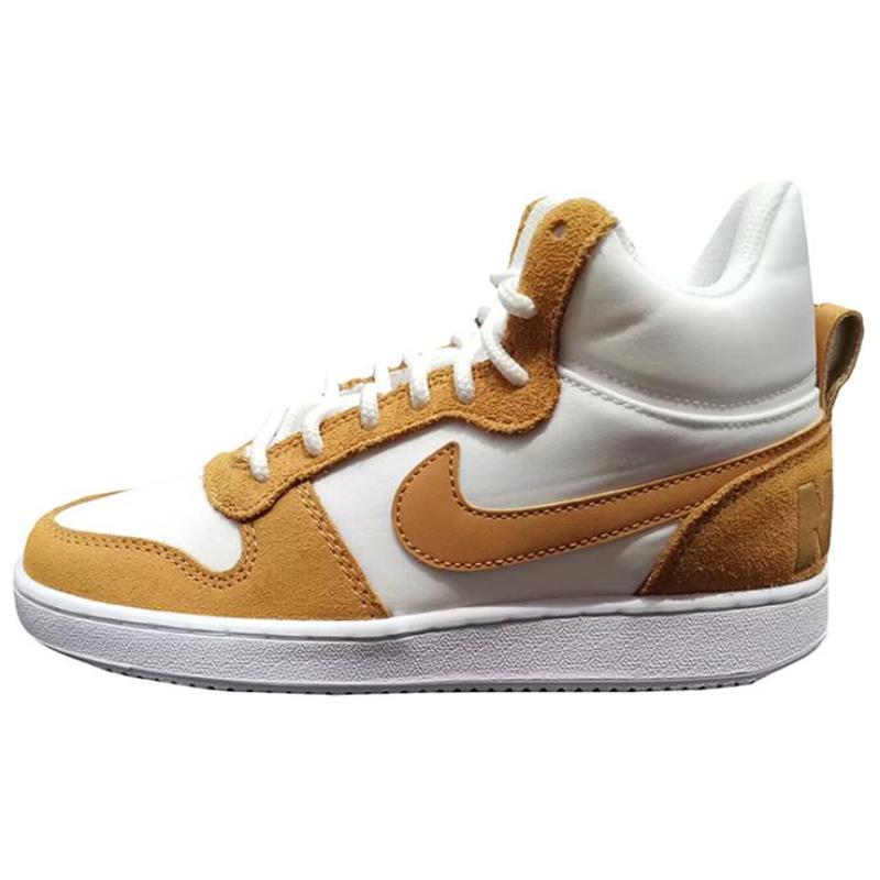 Nike Court Borough 舒适百搭薄底 防滑耐磨 低帮 板鞋 女款 白黄