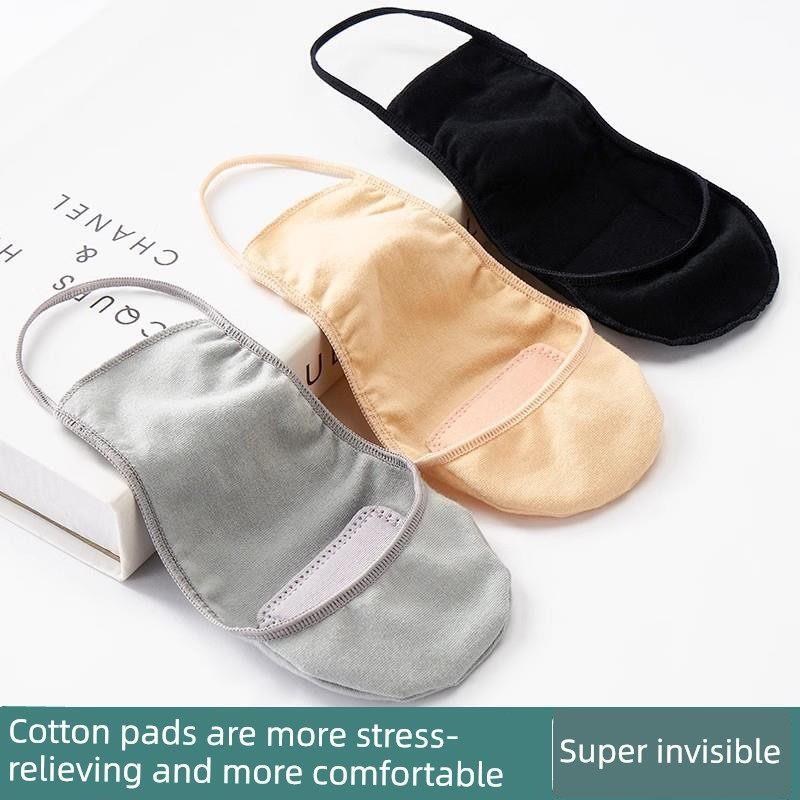 Women's Invisible Socks for High Heels, Cotton No-Show Socks, Summer Thin Forefoot Cotton Pads, Flat Shoe Invisible Socks