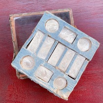 Antiques] Qing Thirteen Lines Antique Hand Carved Shell Chip D198191