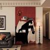 Creative modern hole board storage rack solid wood custom-made pattern shape wall decoration storage rack