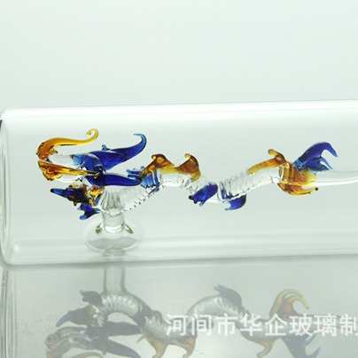 500ml straight tube Cailong white wine bottle craft wine bottle built-in dragon-shaped wine infuser dragon-shaped wine infuser