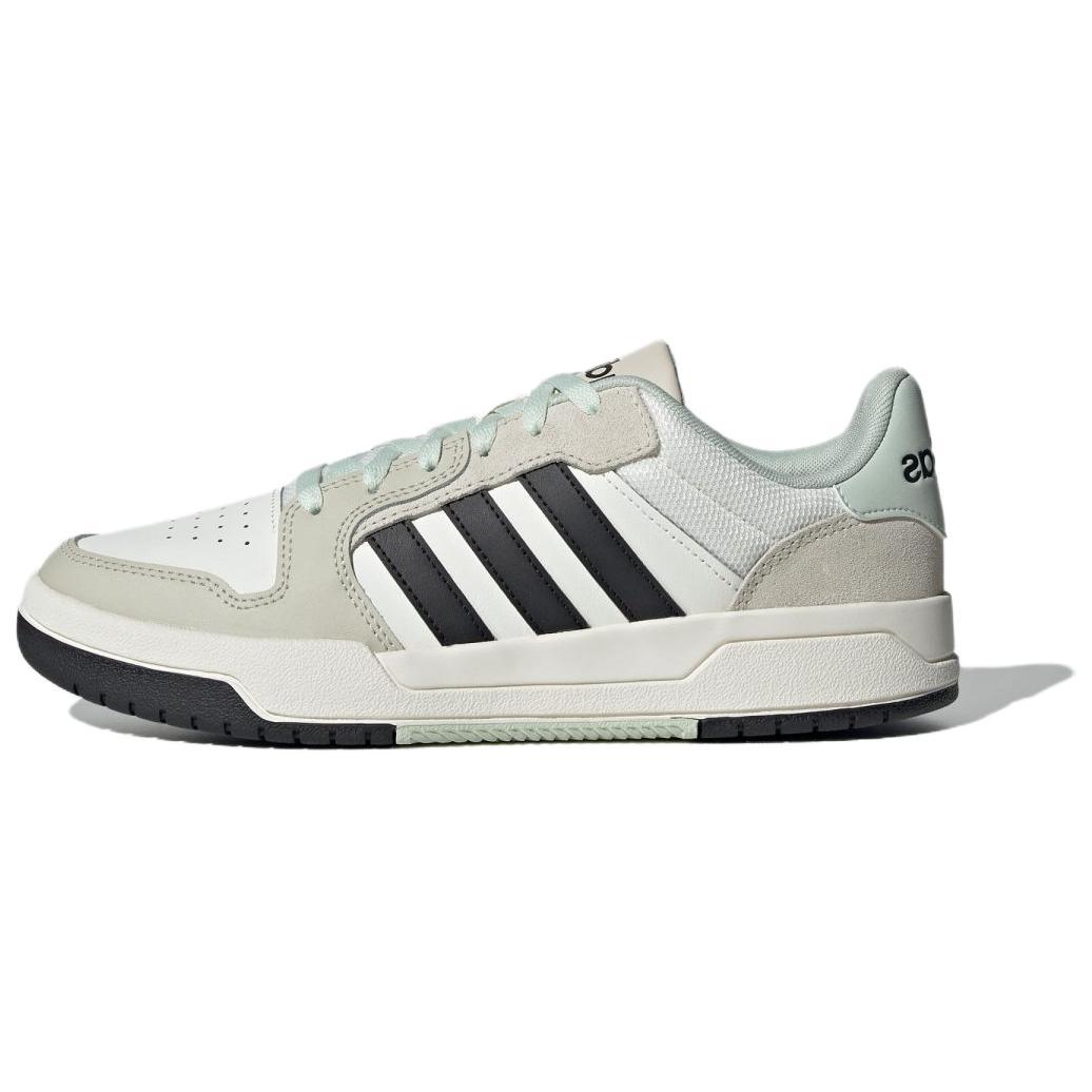 adidas neo Entrap 低帮 板鞋 男女同款 白黑棕