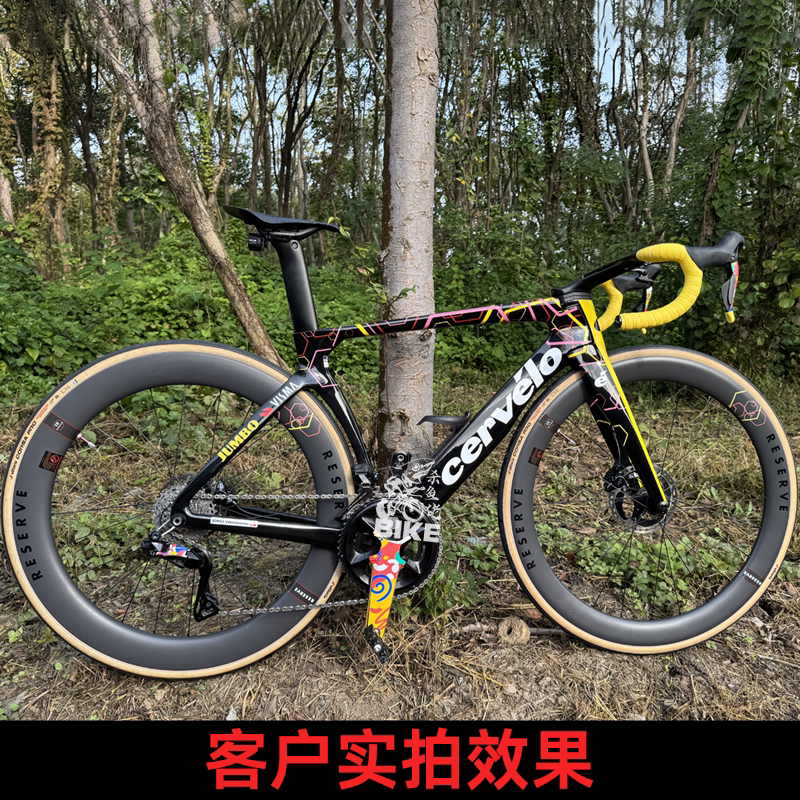 Reserve三冠限量轮组贴纸公路车碳刀轮圈大鹅温格高环法VISMA队版：骑行达人的终极梦想！
