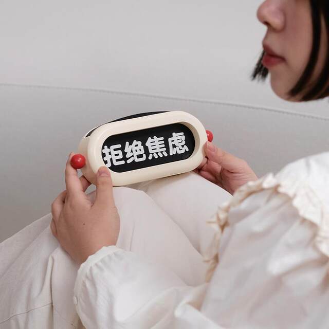 Moyu Wooden Mood Card Creative Gift Home Decoration Gift Cream Color Ornament Fun Casual Desktop