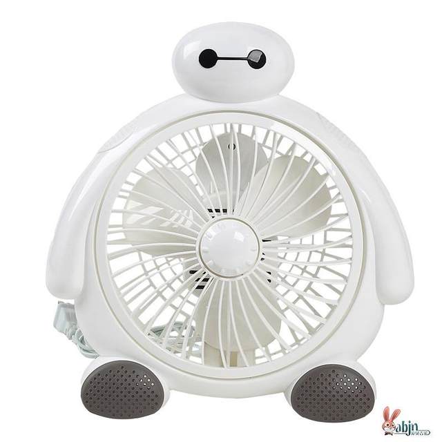 Mini fan small student dormitory bed cartoon big white small fan office desktop silent home use