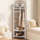 Подвесная стойка посадка спальни для спальни угловой плащ для застройки стойки на ночь маленькая комната вертикальная гостиная стойка для хранения