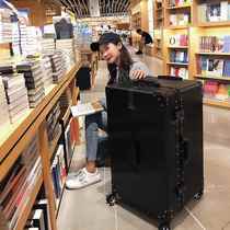 Thickened suitcase female student trolley password box male oversized 40 suitcase 50 inch large capacity aluminum frame zipper box